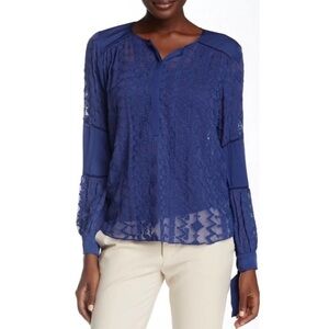 Rebecca Taylor Embroidered Blouse Top